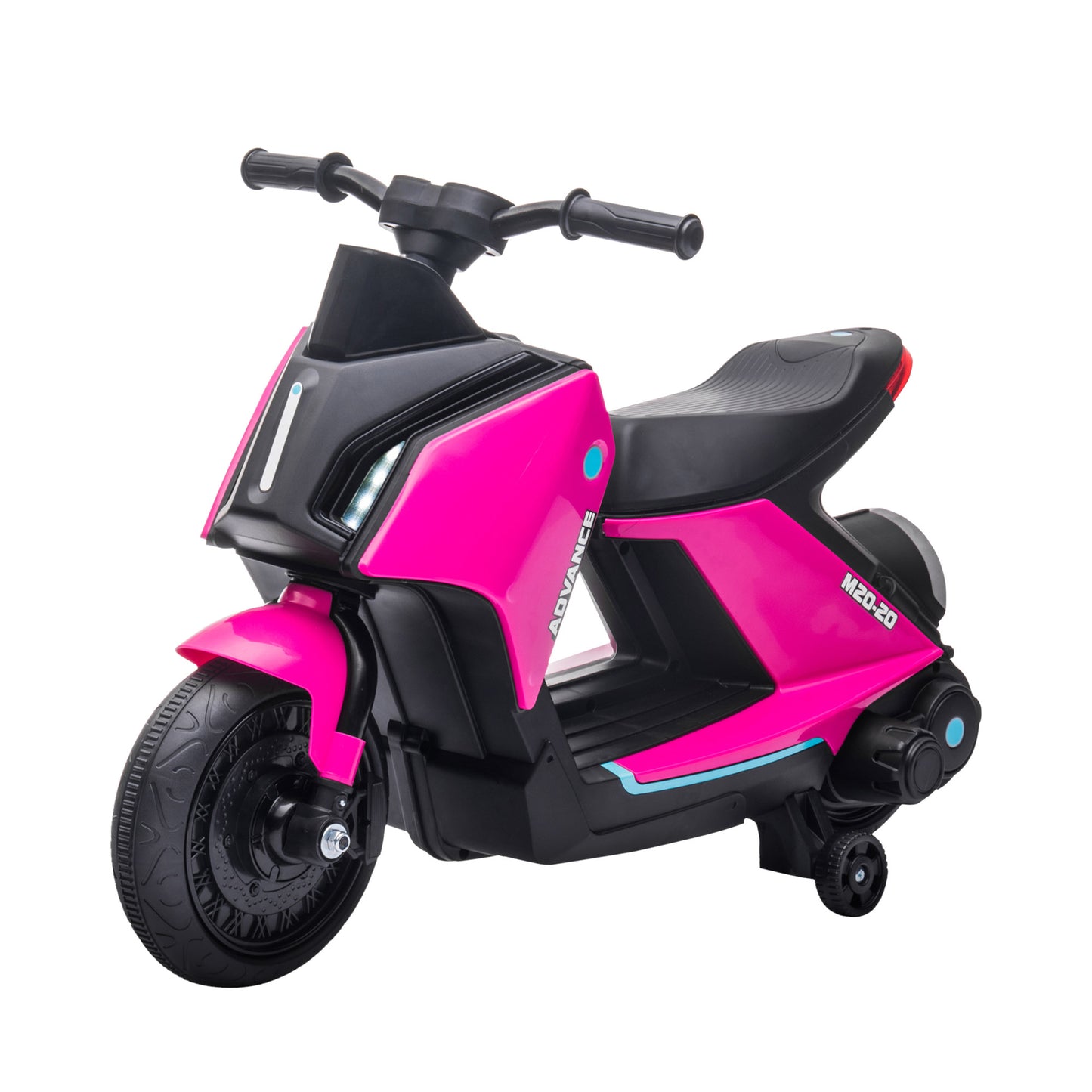 6V Kids Electric Motorbike Ride On Toy w/ Music LED Lights Training
