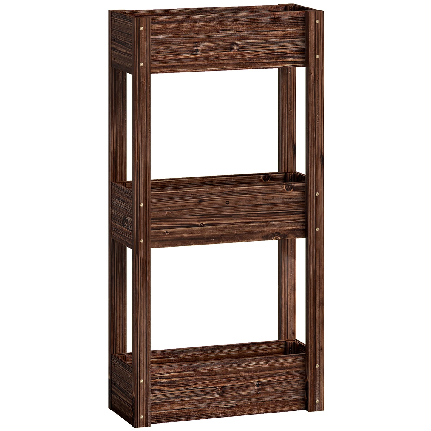 3-Tier Wooden Raised Planter