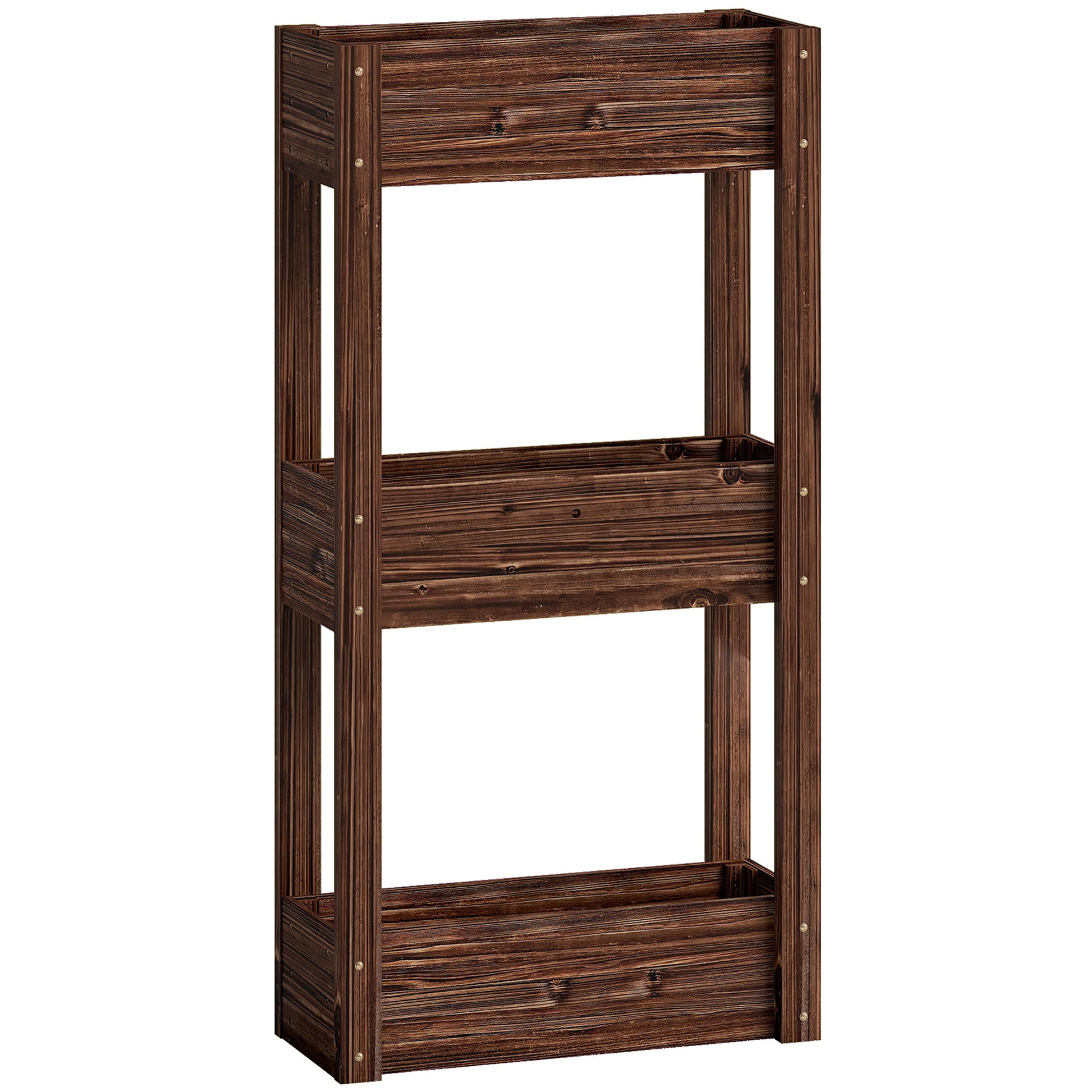 3-Tier Wooden Raised Planter