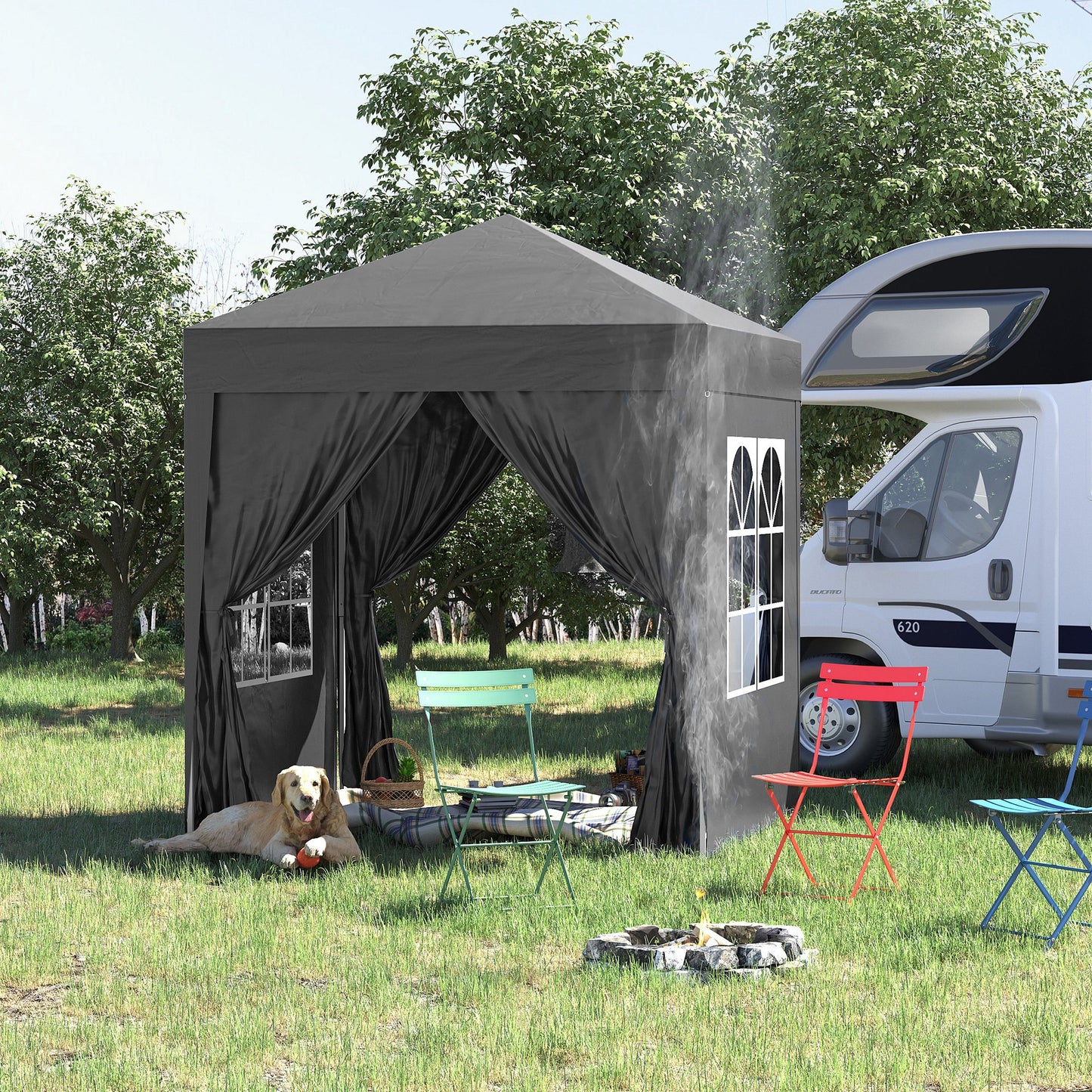 2 x 2 m Garden Pop Up Gazebo, Wedding Party Tent Marquee