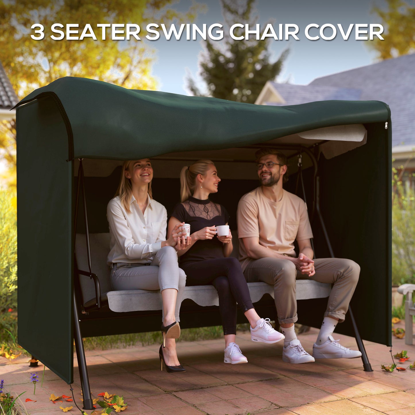 152 x 177cm Three-Seater Swing Chair Protective Cover