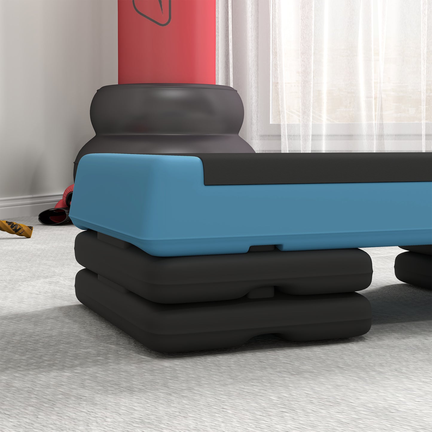 Adjustable Fitness Stepper, with Non-Slip Surface, for Home, Gym