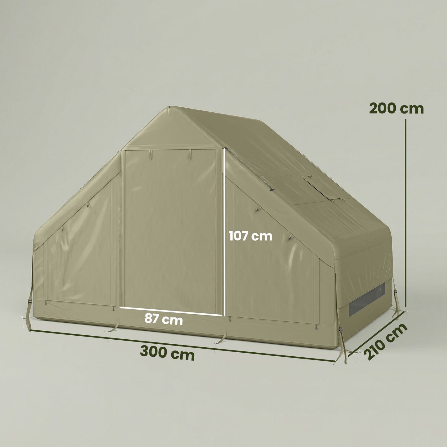 Inflatable Camping Tent with Pump and Stove Jack Hole (1)