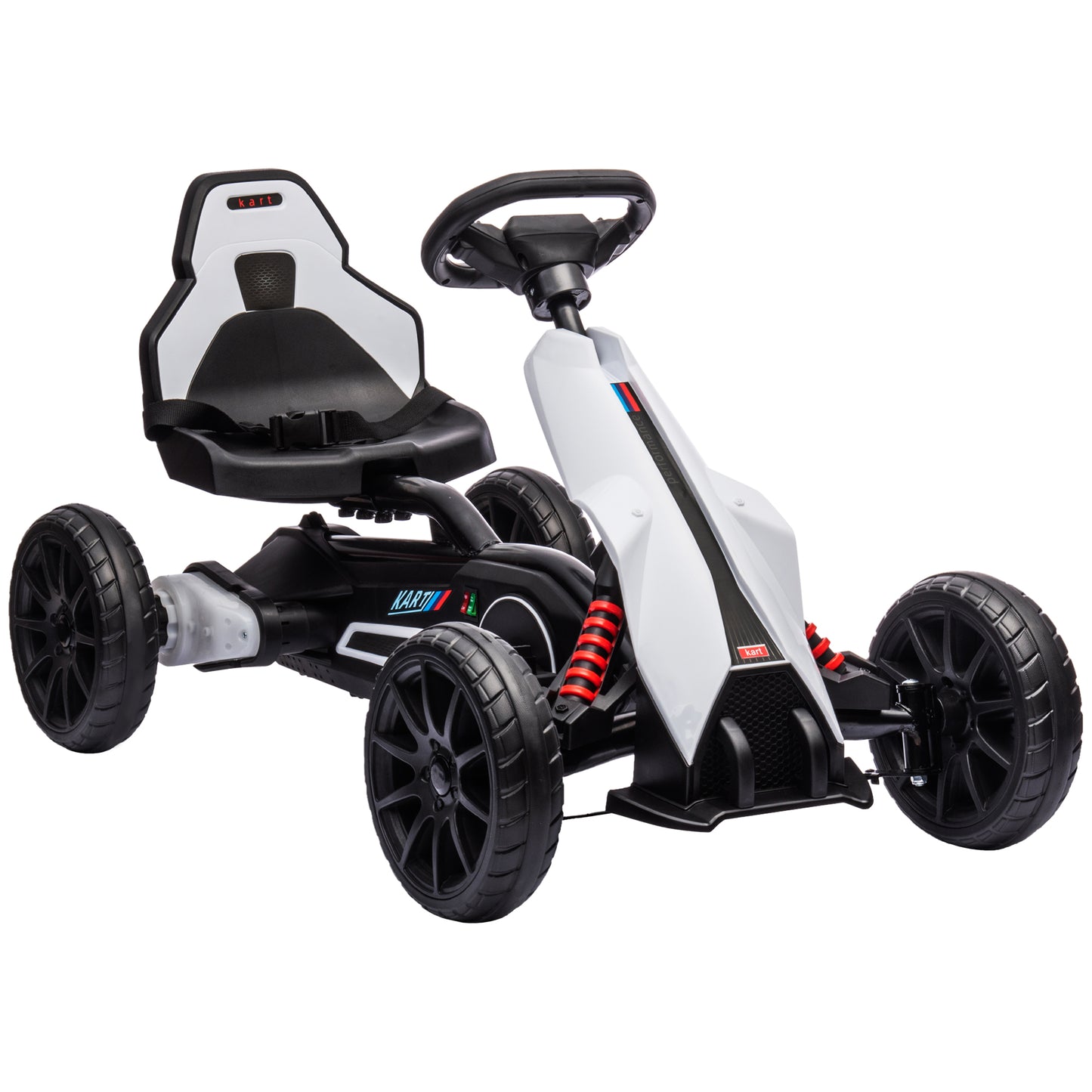 12V Electric Go-Kart for Kids, Ride-On Racing Go-Kart