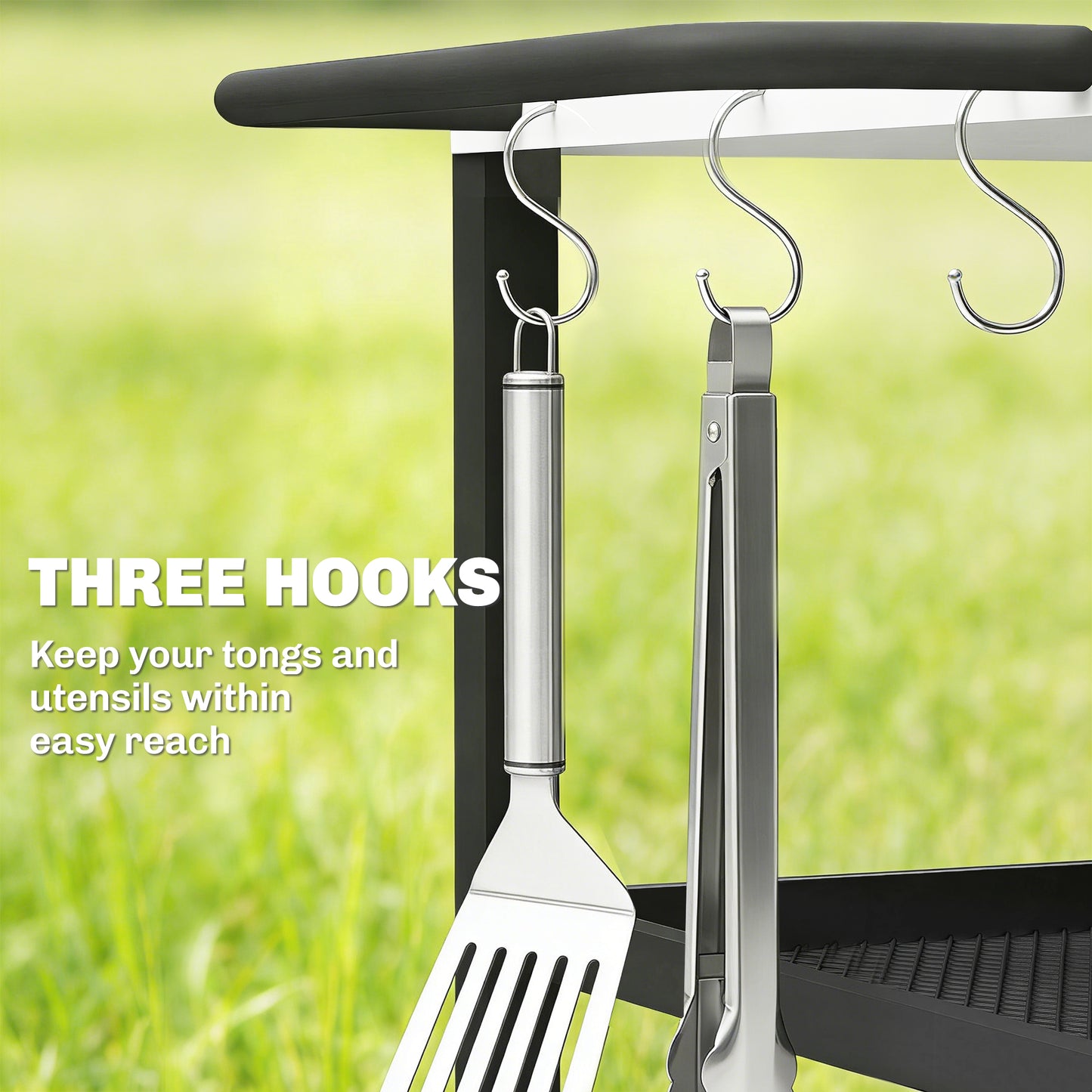 Outdoor Grill Cart with Stainless Steel Tabletop (1)