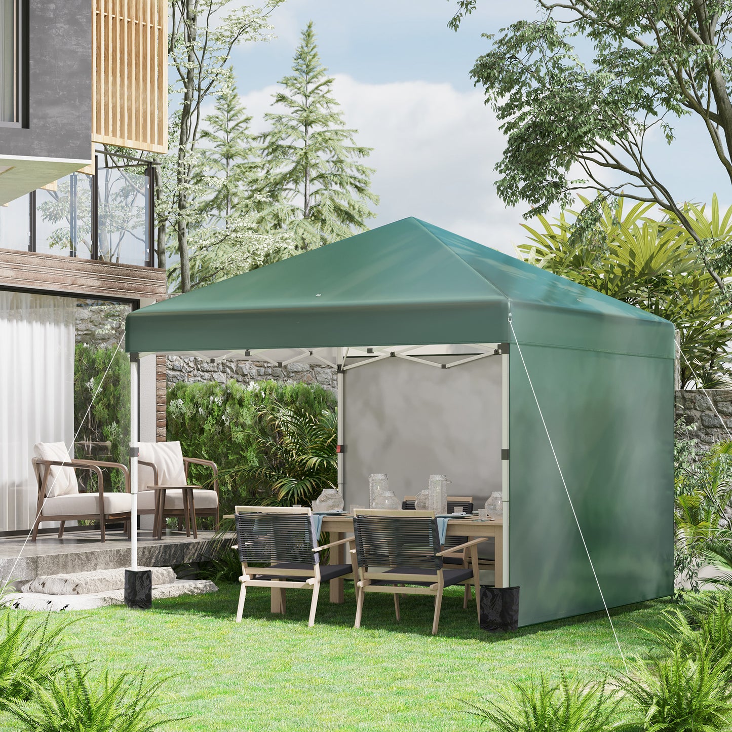 3 x 3 (M) Pop Up Gazebo, UPF 30+ with 2 Sidewalls