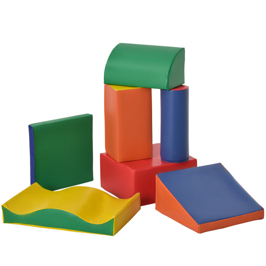 Soft Play Set, 7 Piece Foam Blocks