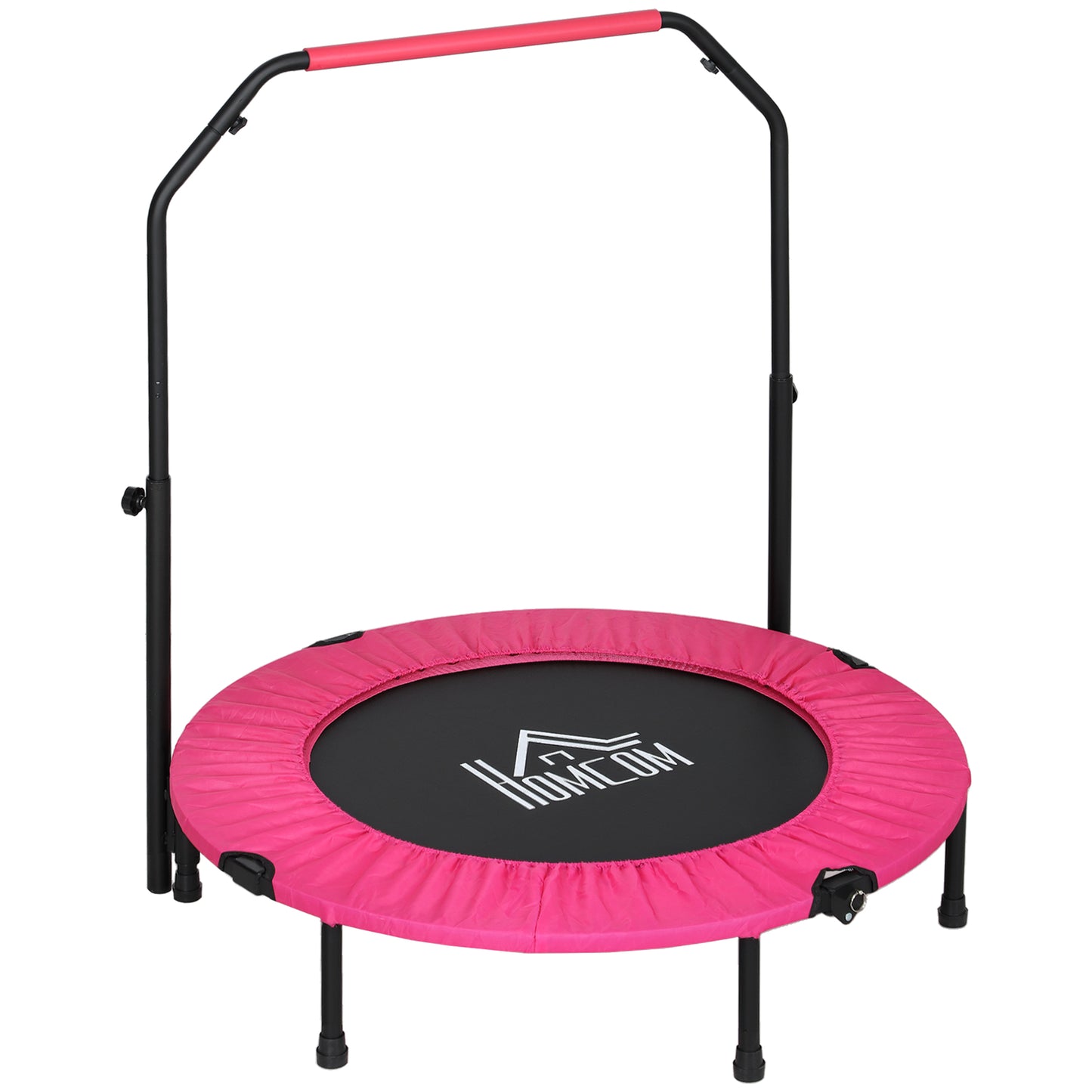 40" Foldable Mini Fitness Trampoline, with Adjustable Foam Handle
