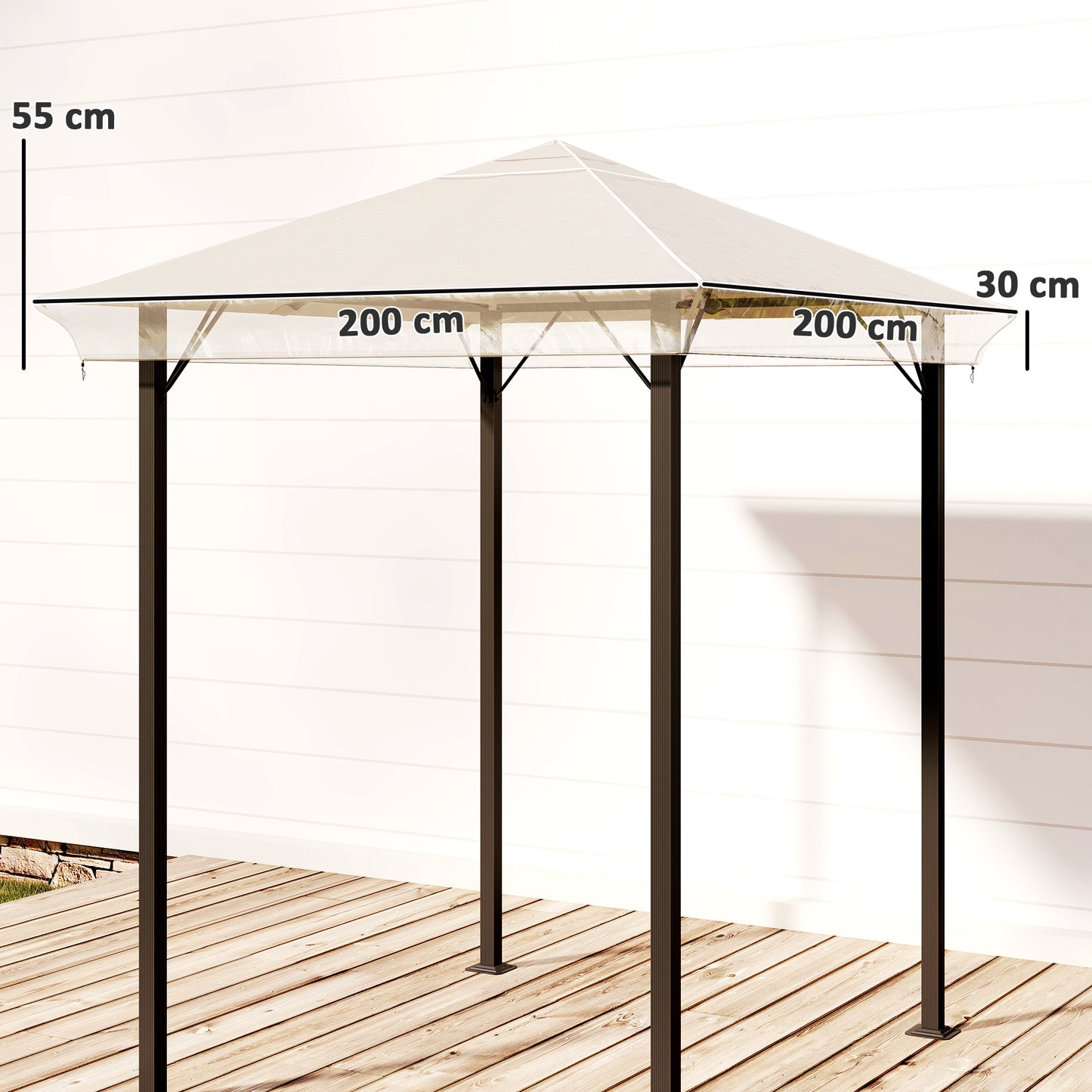 2 x 2 (m) Gazebo Protective Cover, Waterproof Cover for Gazebo