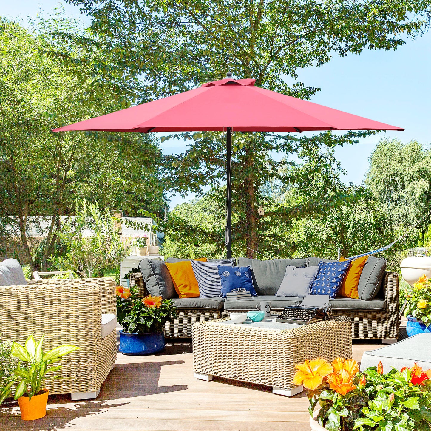 2.8m Garden Parasol Umbrella