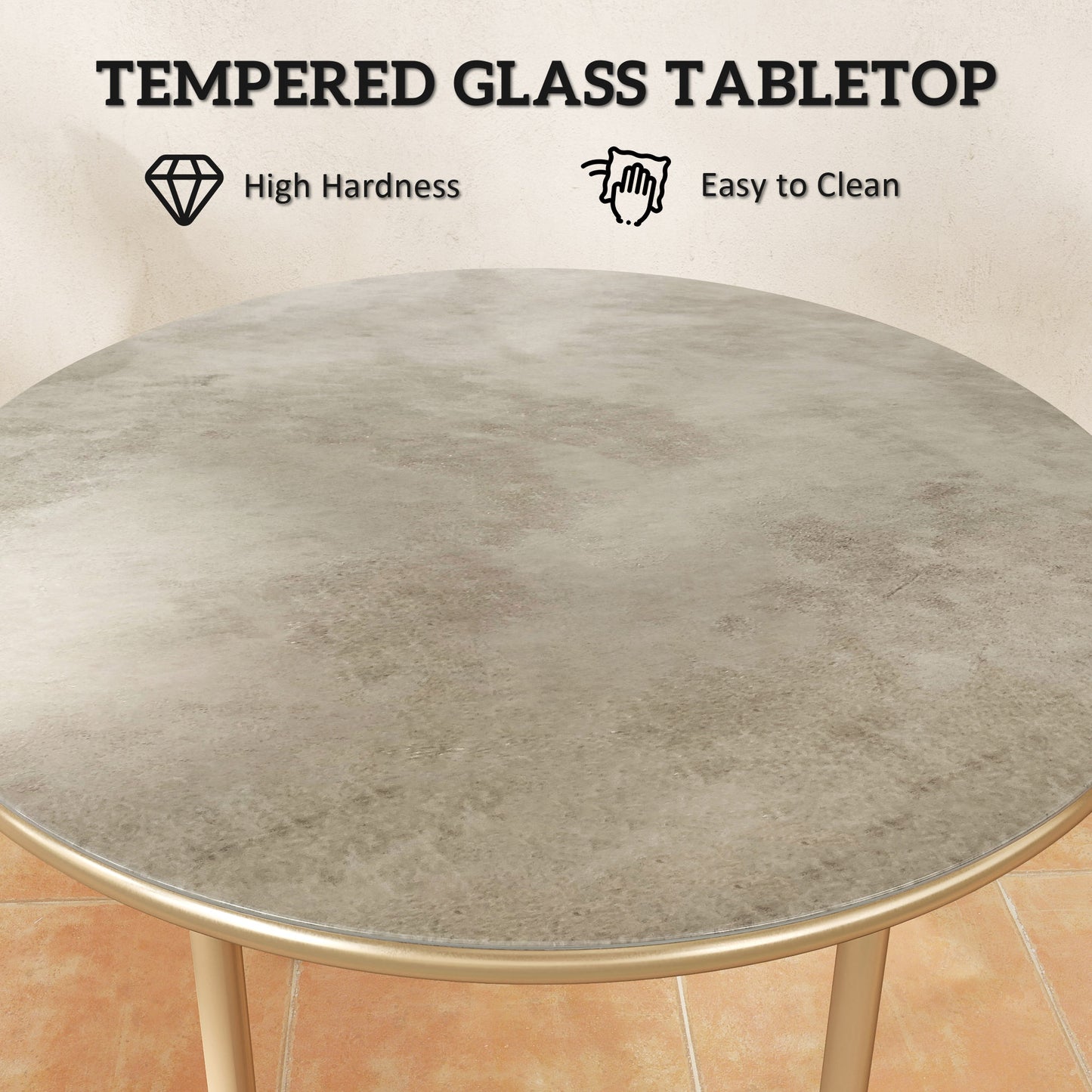Round Coffee Table, Modern End Side Table