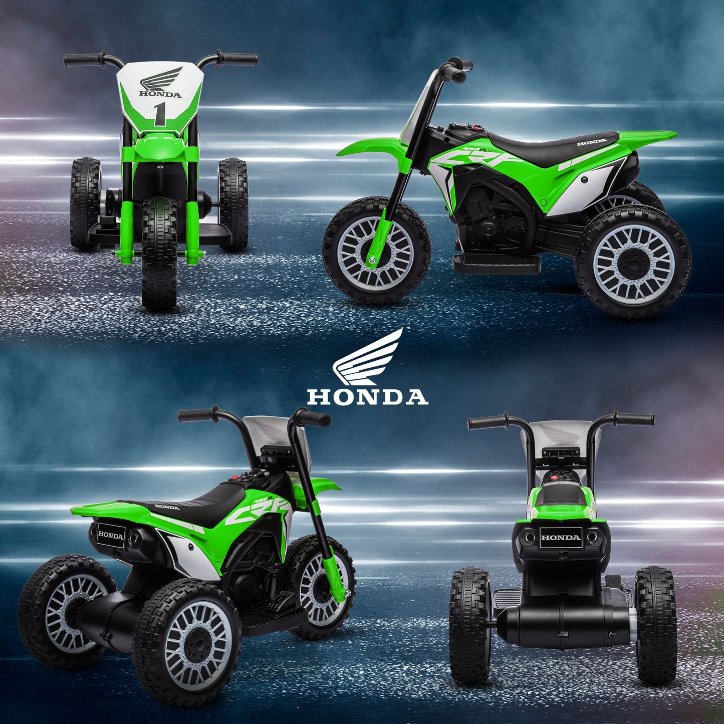 6V Kids Motorbike, Three-Wheel Kids Electric Bike with Horn