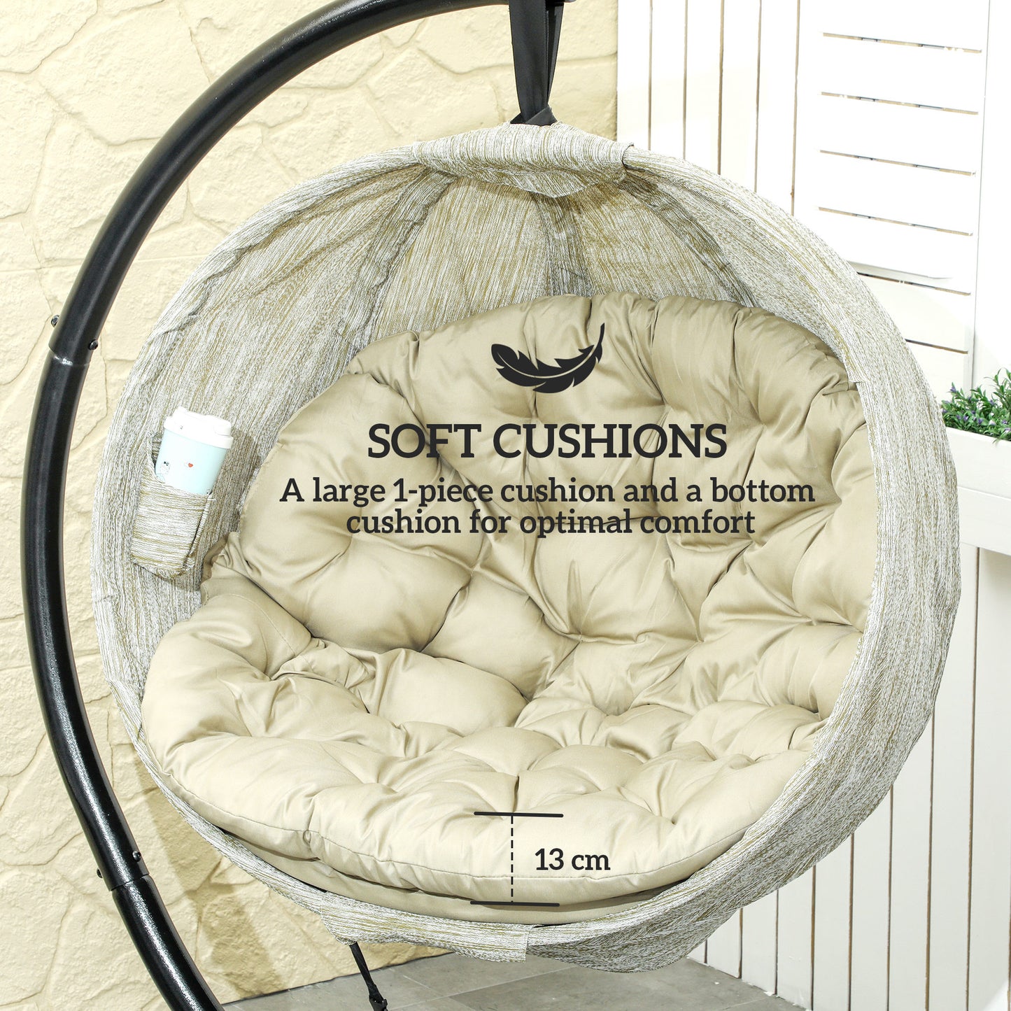 Hanging Egg Chair Outdoor Indoor Garden Swing Chair (5)