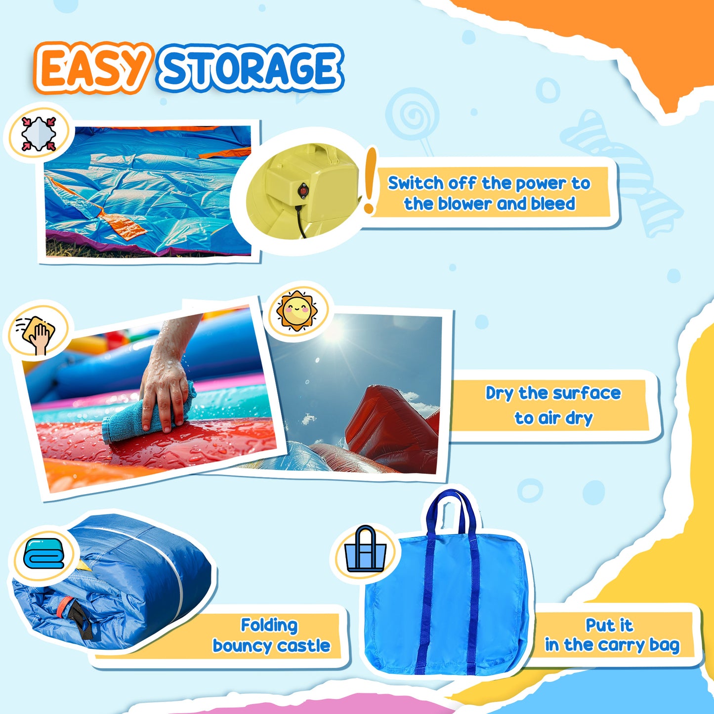 Nylon Inflatable Bouncy Castle, Fire and Water Resistant