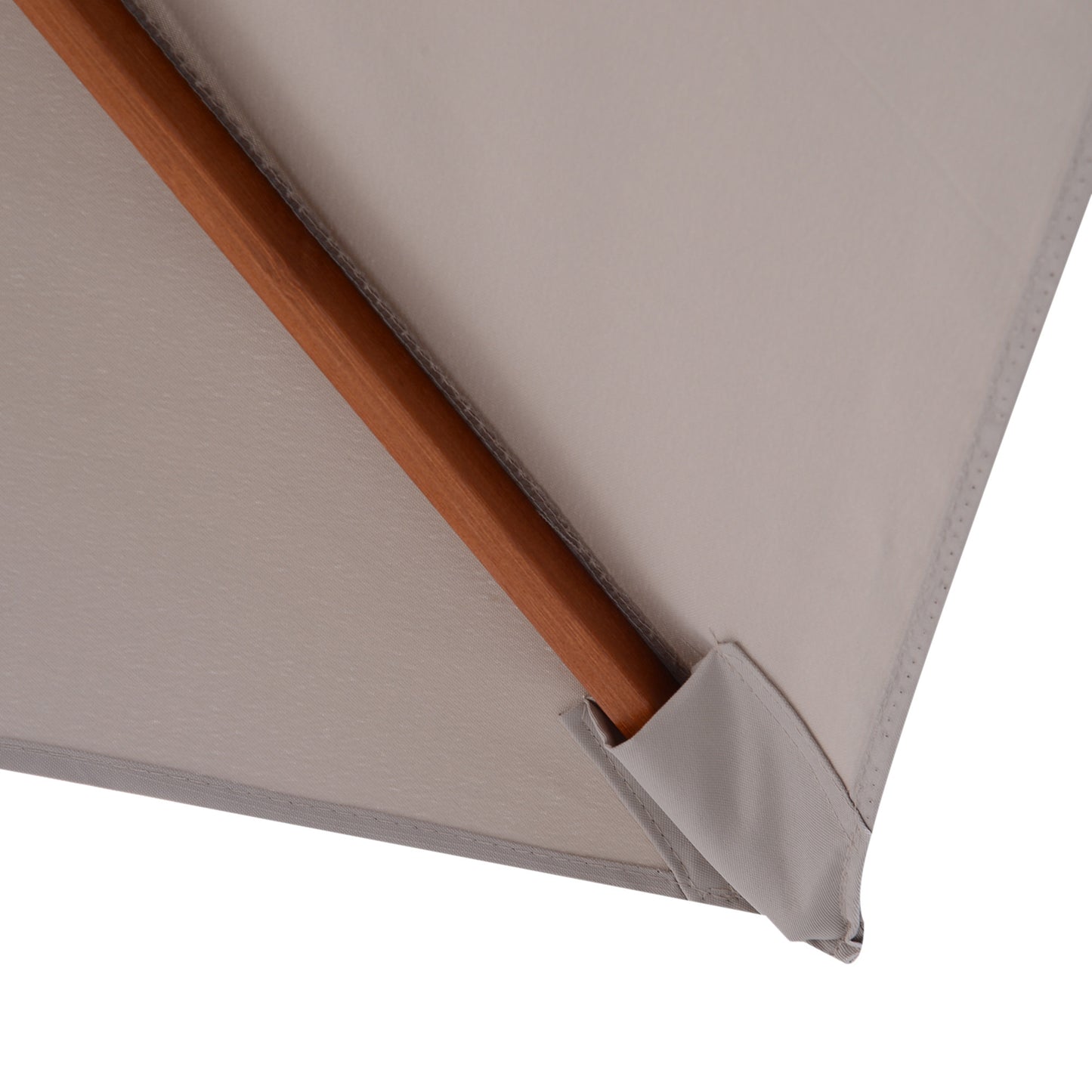 2m Tilting Wooden Pole Parasol