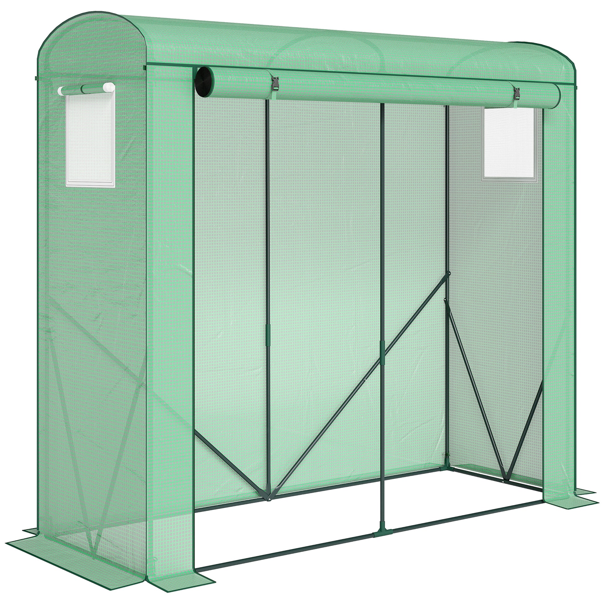 Mini Greenhouse, Garden Tomato Growhouse with Roll-Up Door