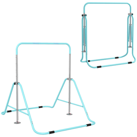 Kids Gymnastic Bar, with Adjustable Height, Foldable Horizontal Bars