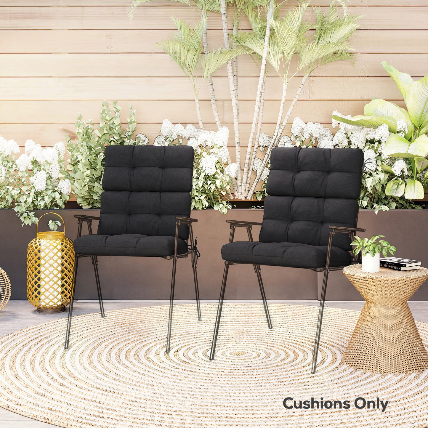 2-Piece Seat Cushion Replacement with Backrest (4)