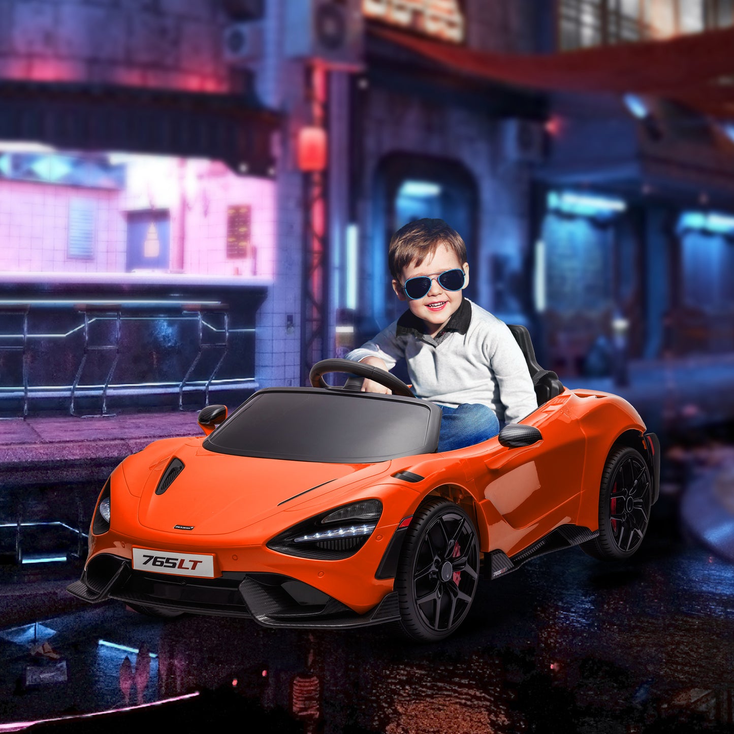 McLaren 765LT Licensed 12V Kids Electric Ride on Car