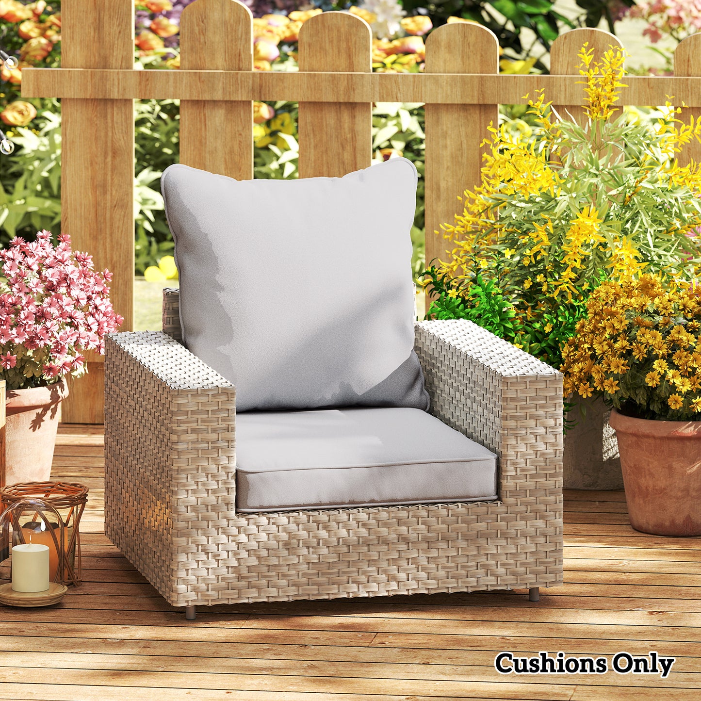 Seat and Back Padded Cushion Set, CUSHION ONLY