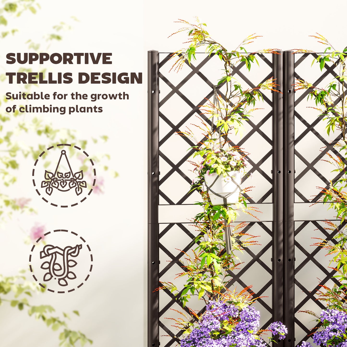 Raised Garden Bed with Trellis (2)