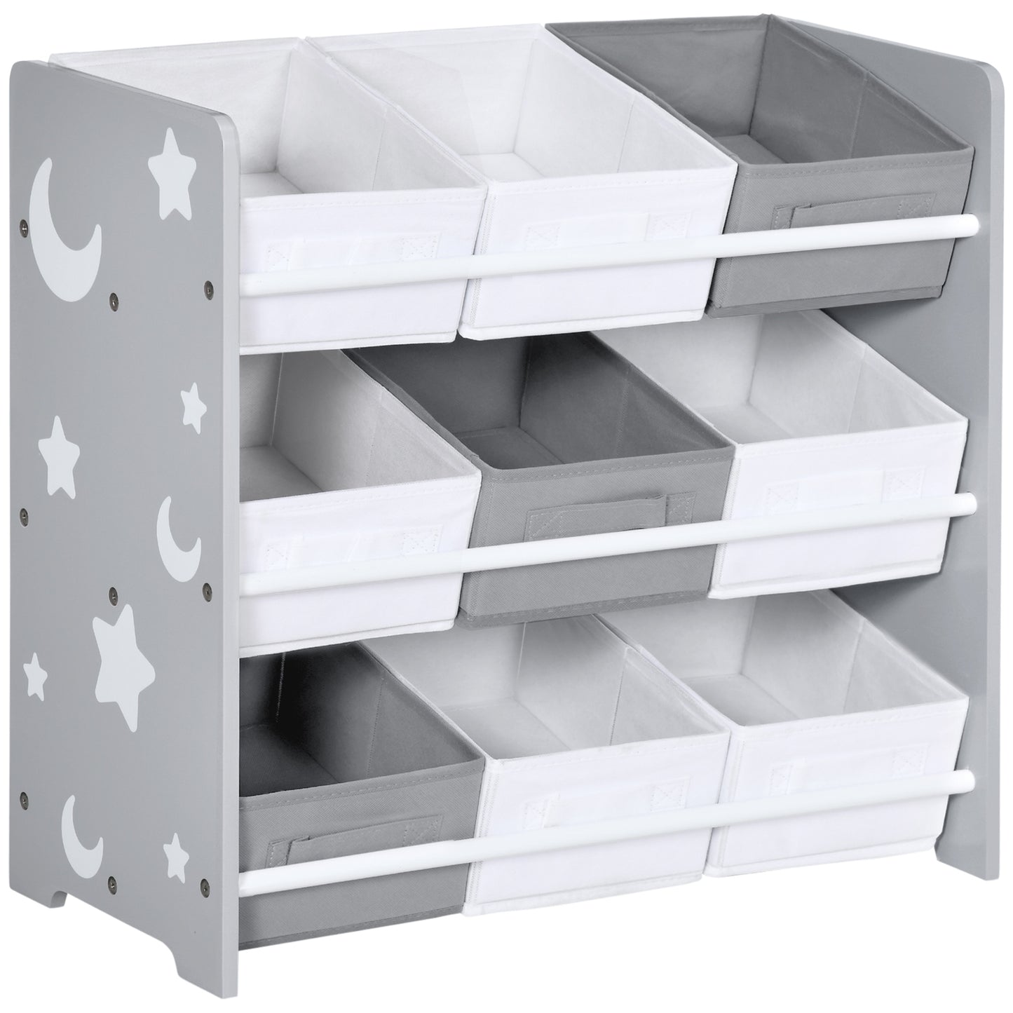 Kids Storage Rack, with Nine Removable Baskets, for Nursery, Bedroom