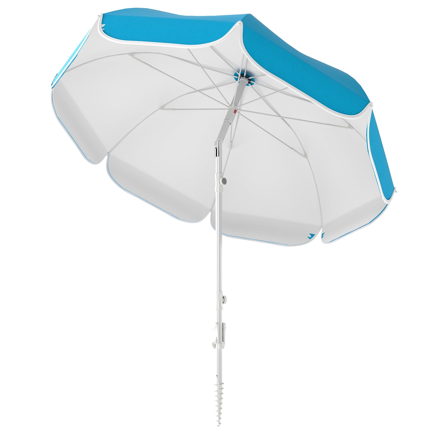 Beach Umbrella Portable with Sand Anchor, Carry Bag