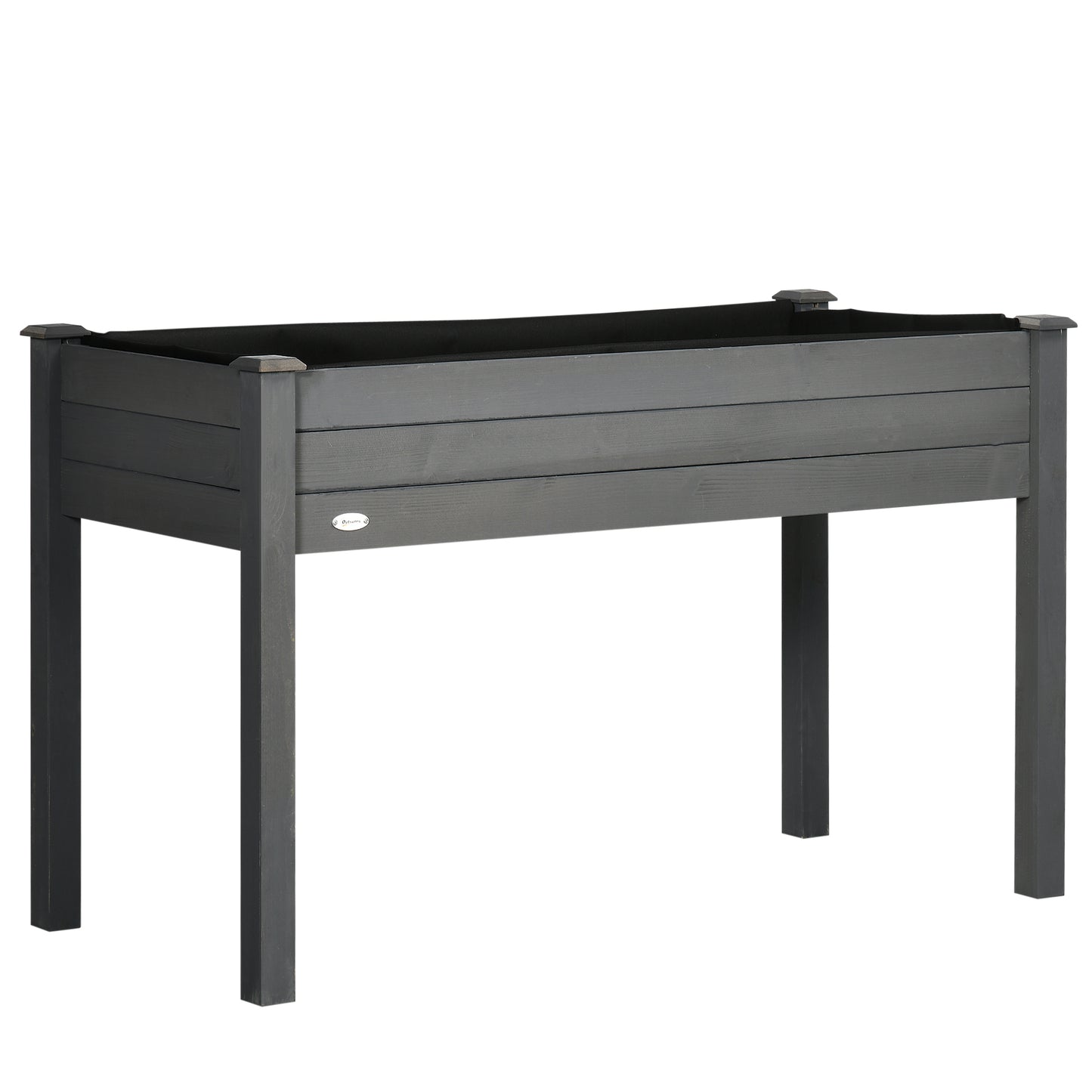 Raised Bed for Garden, Wooden Elevated Planter Box with Bed Liner (1)