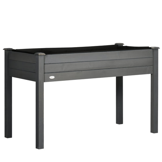 Raised Bed for Garden, Wooden Elevated Planter Box with Bed Liner (1)