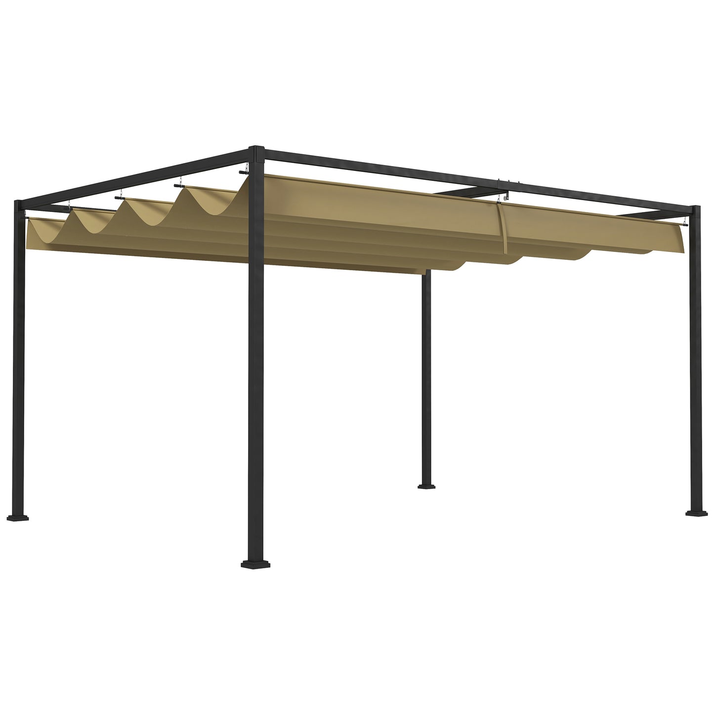 4 x 3(m) Metal Pergola with Retractable Roof