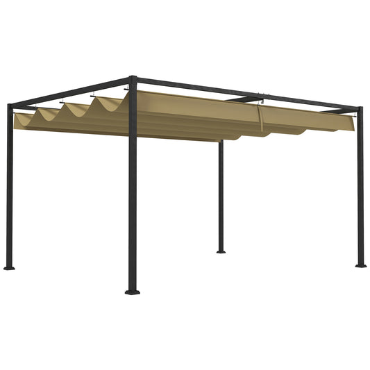 4 x 3(m) Metal Pergola with Retractable Roof