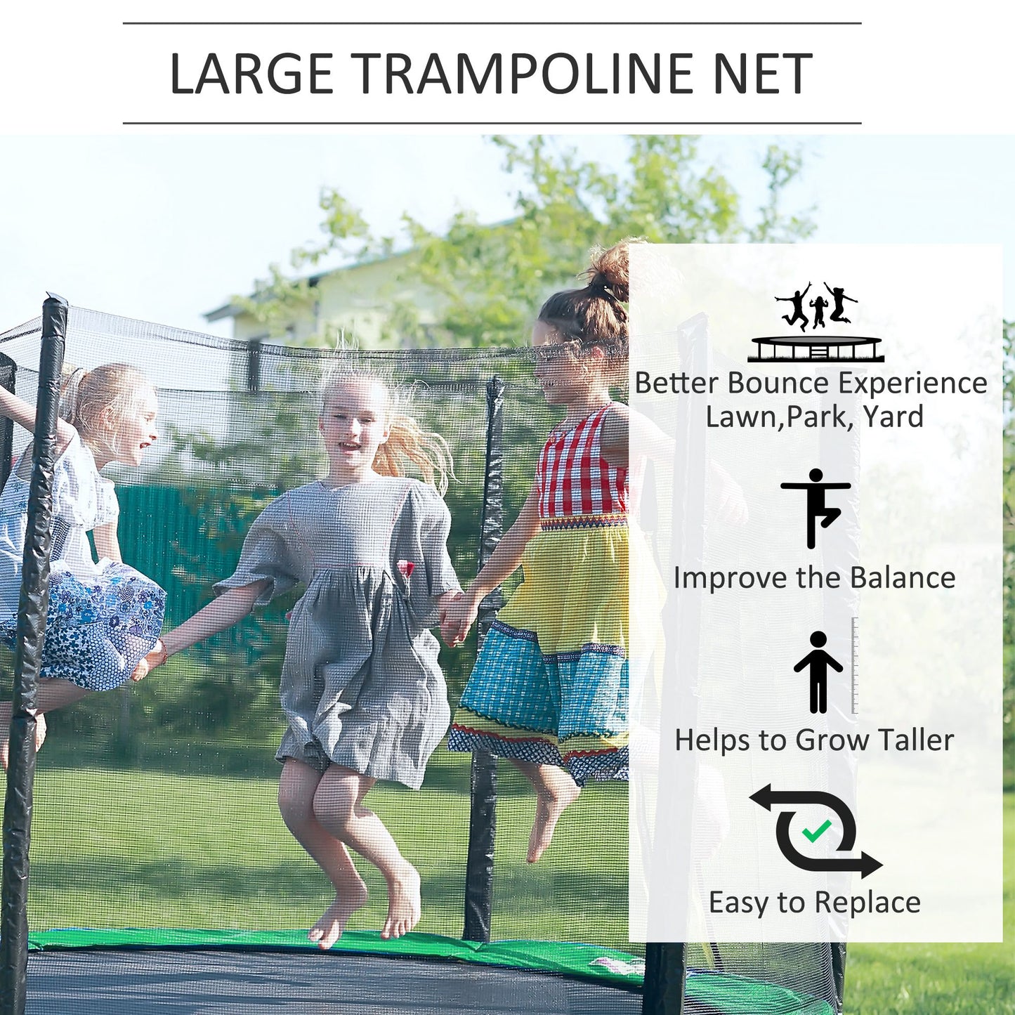 10ft Trampoline Net Replacement Enclosure