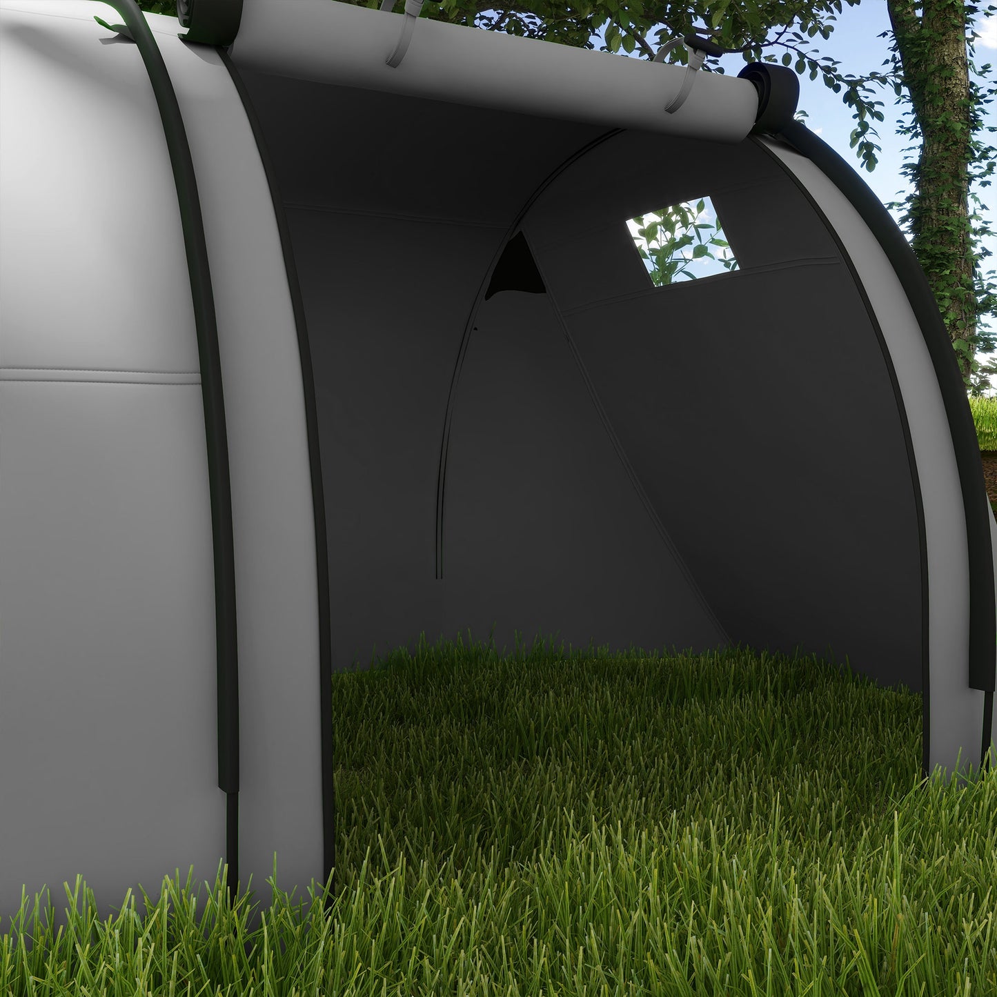 Four Man Duo Room Tunnel Tent, with Accessories