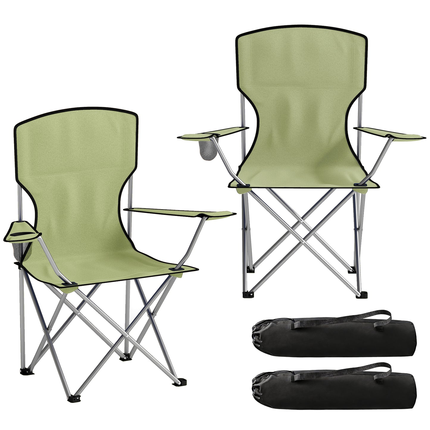 Camping Chair Set of 2 Portable Folding Outdoor Camp Chair