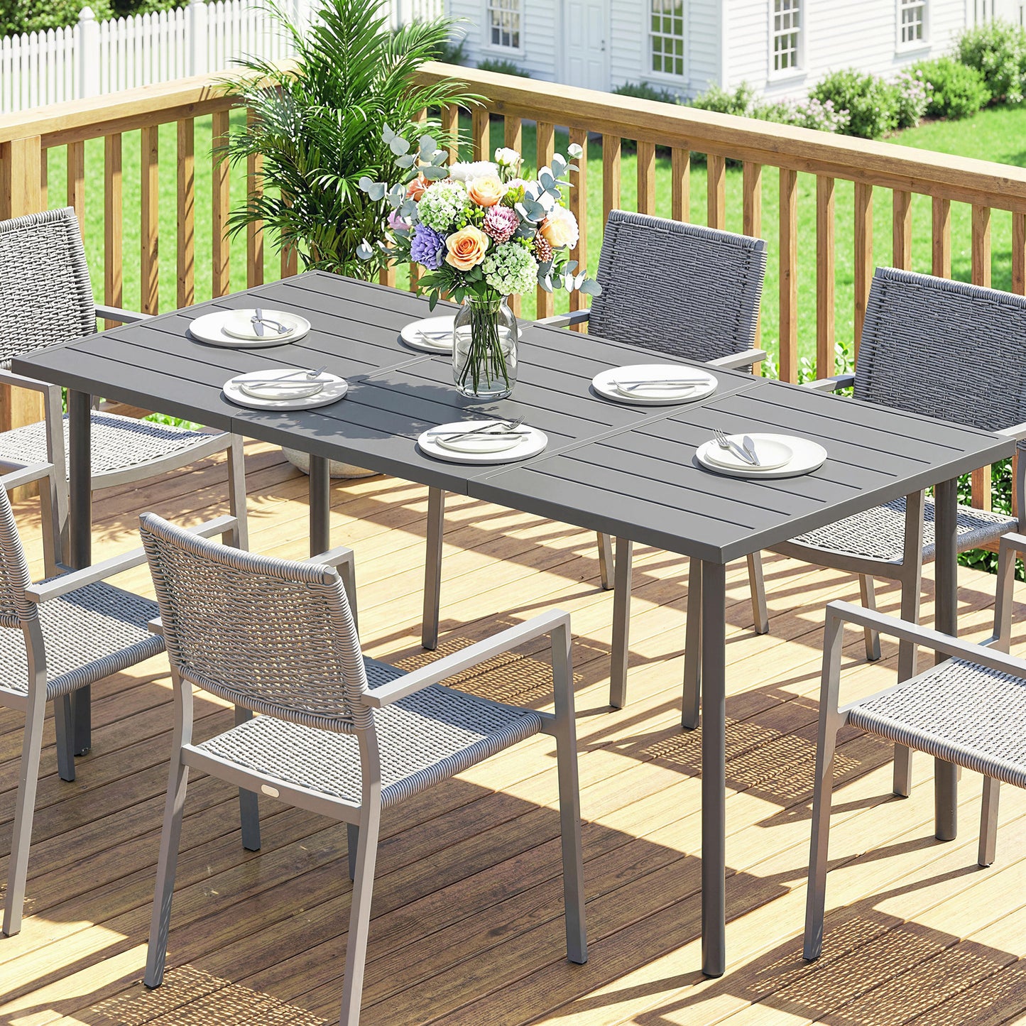 Garden Dining Table for 6 Person