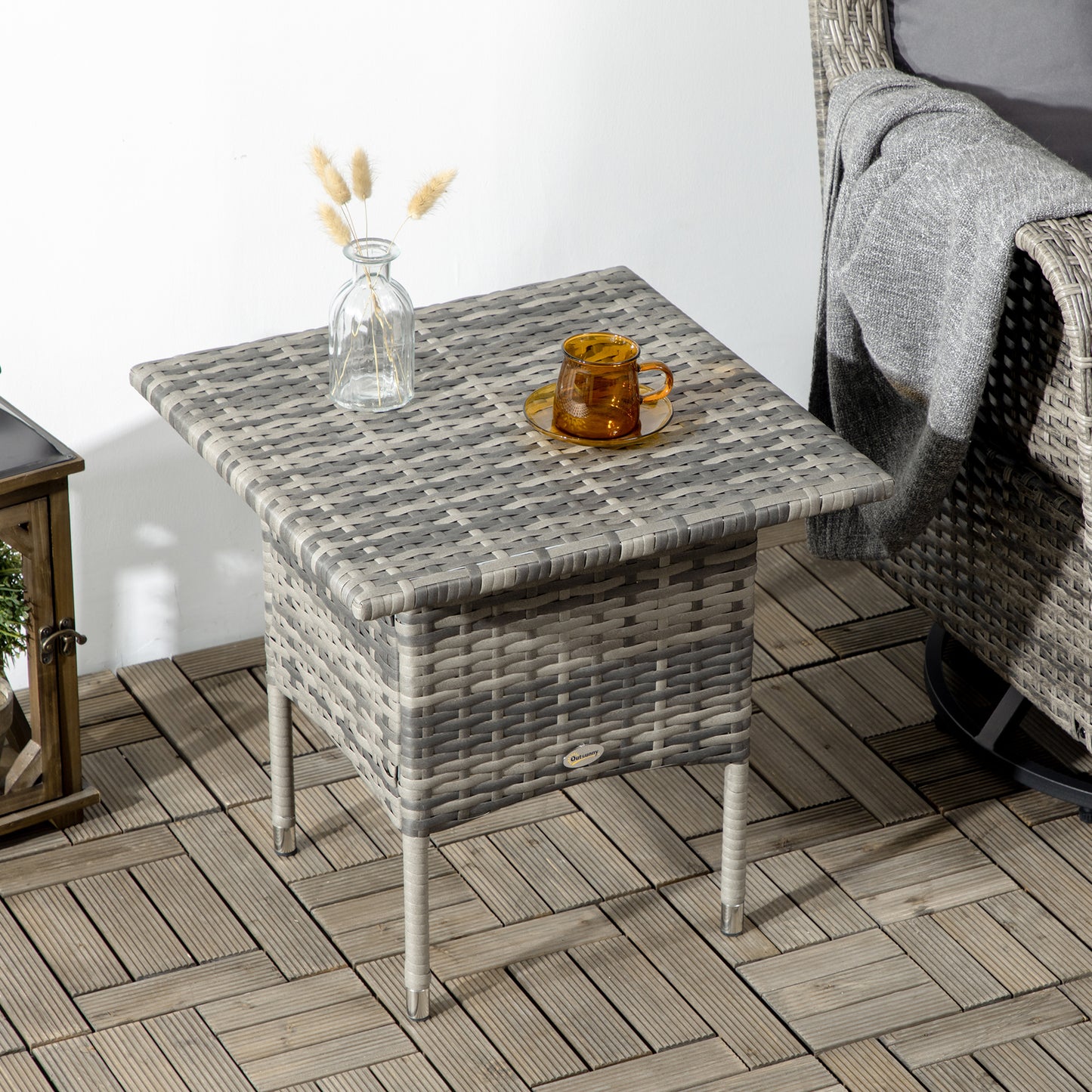 Rattan Side Table, Outdoor Coffee Table
