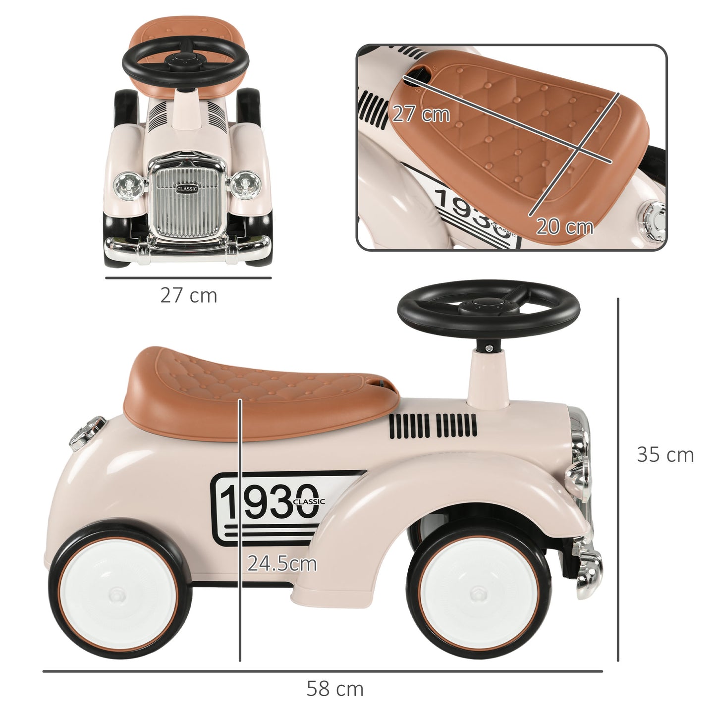Foot to Floor Slider for Toddlers with Under-Seat Storage