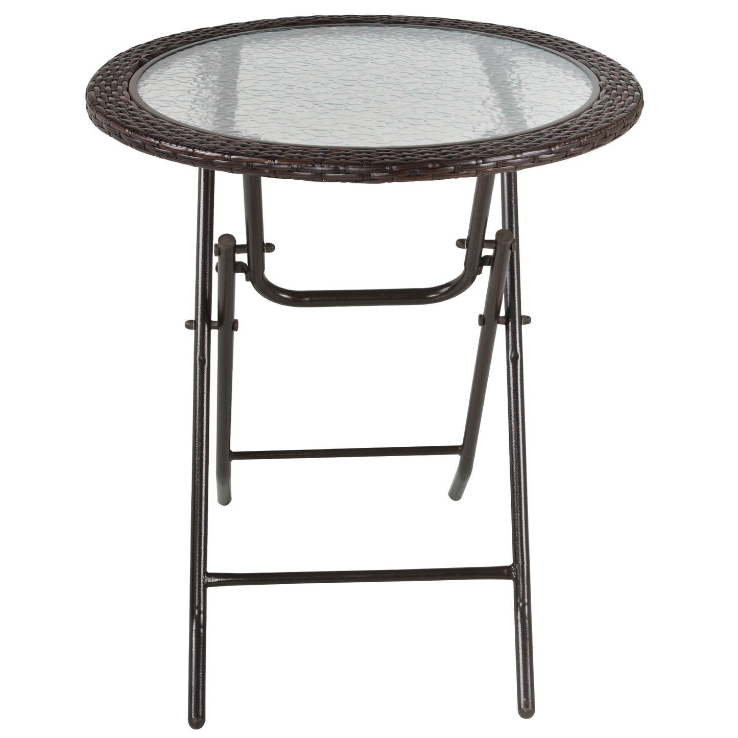 Folding Rattan Garden Dining Table