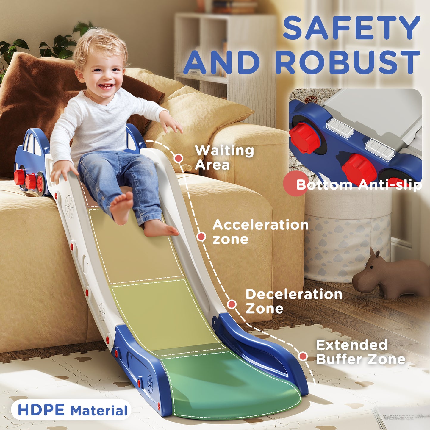 Kids Slide for Bed, Sofa, with Extended Length