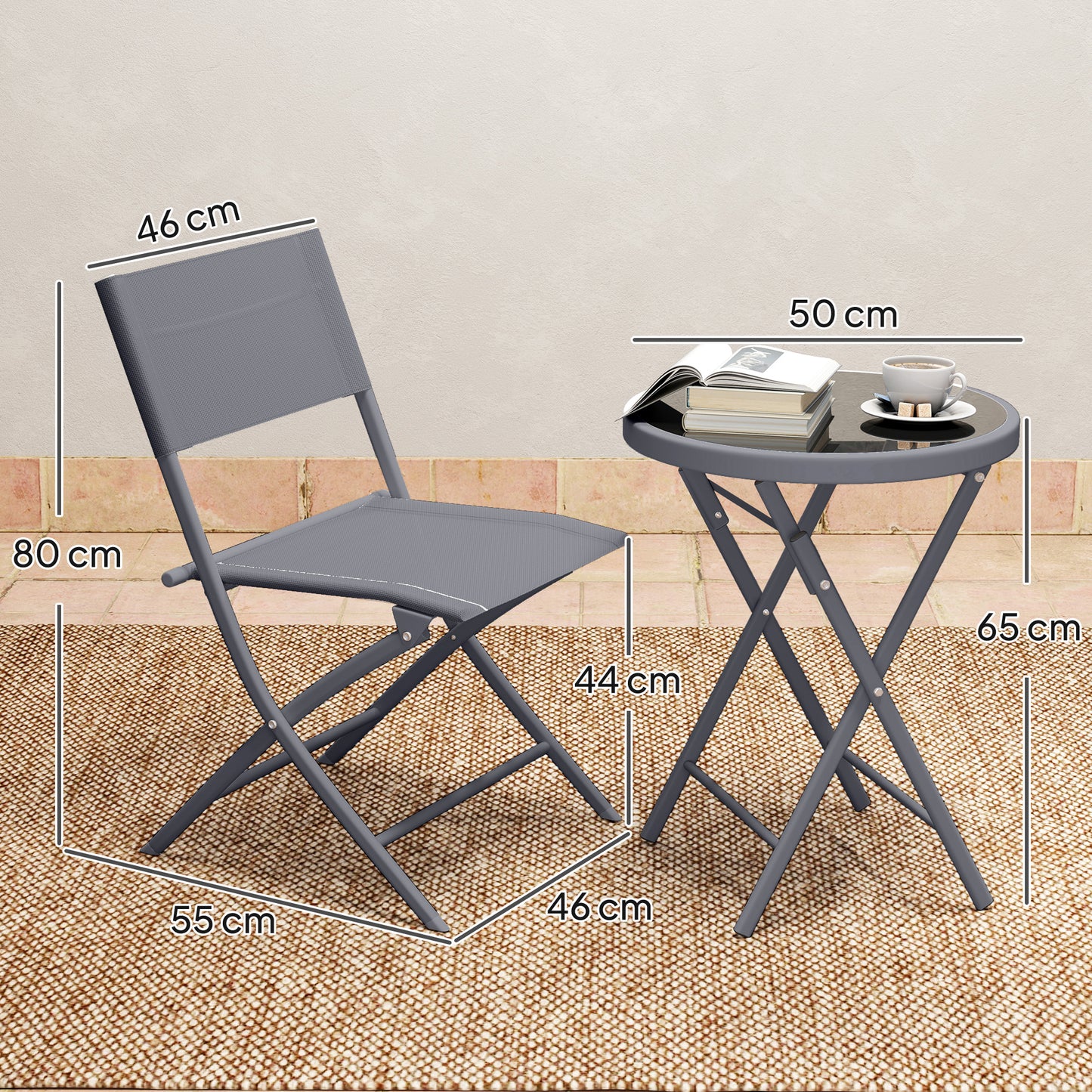 3 Pieces Outdoor Bistro Set (1)