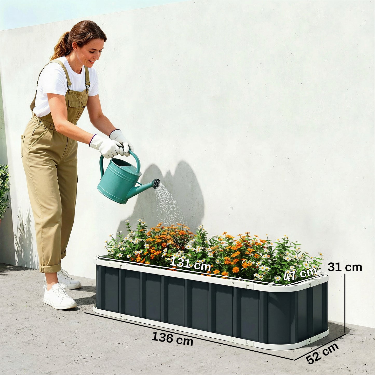 Galvanised Raised Garden Bed (2)