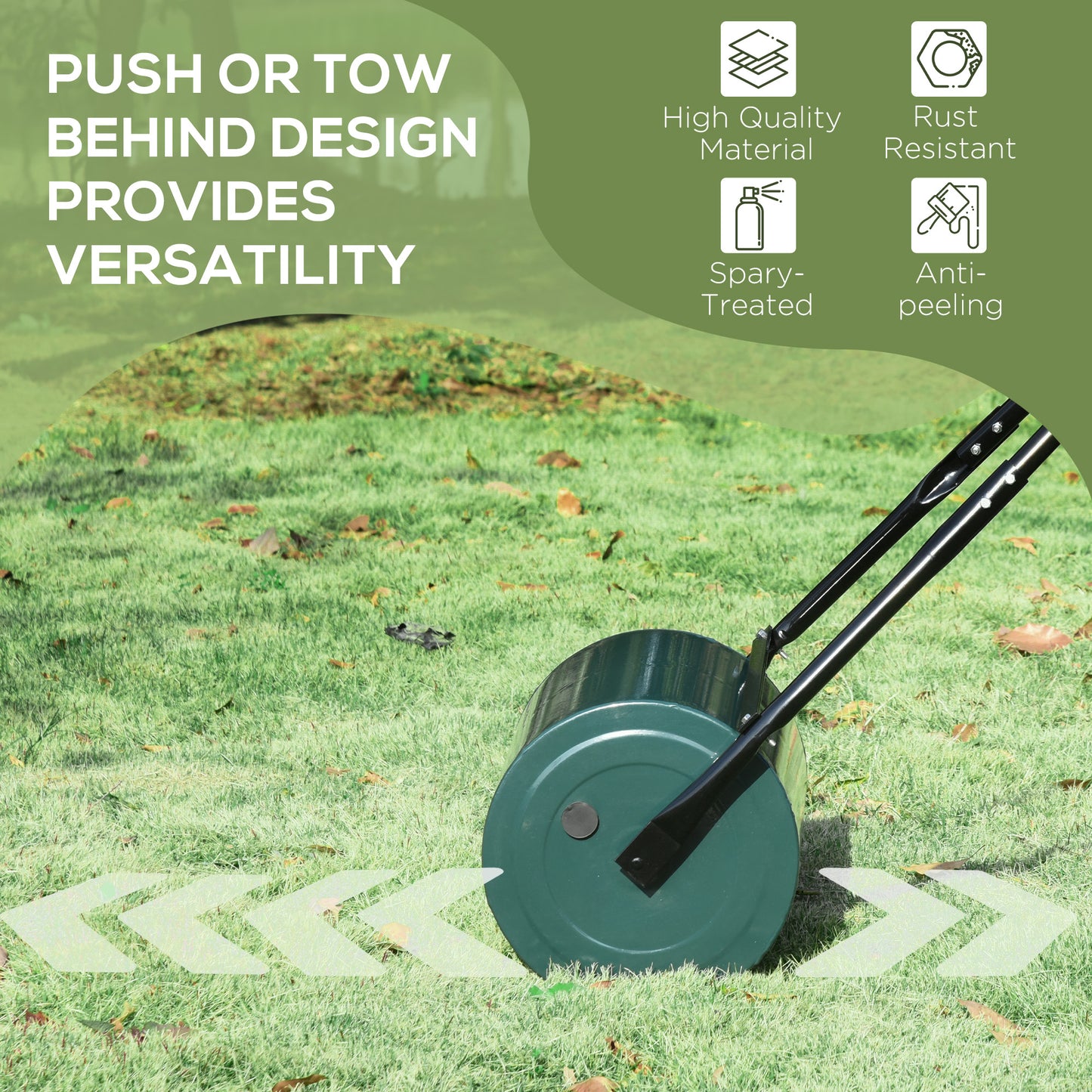 30 L Heavy Duty Water Or Sand Filled Φ30cm Garden Steel Lawn Roller