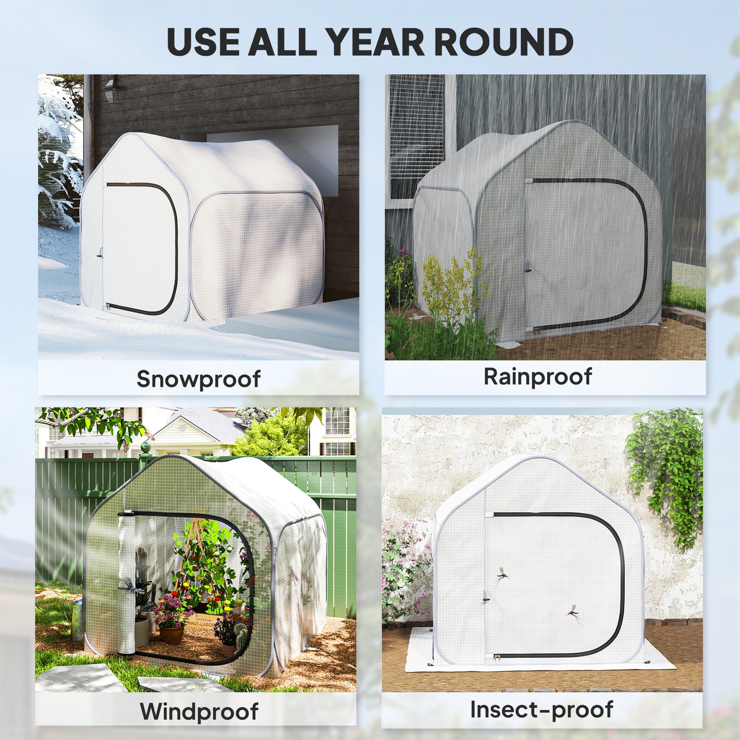 150 x 148cm Pop-Up Greenhouse