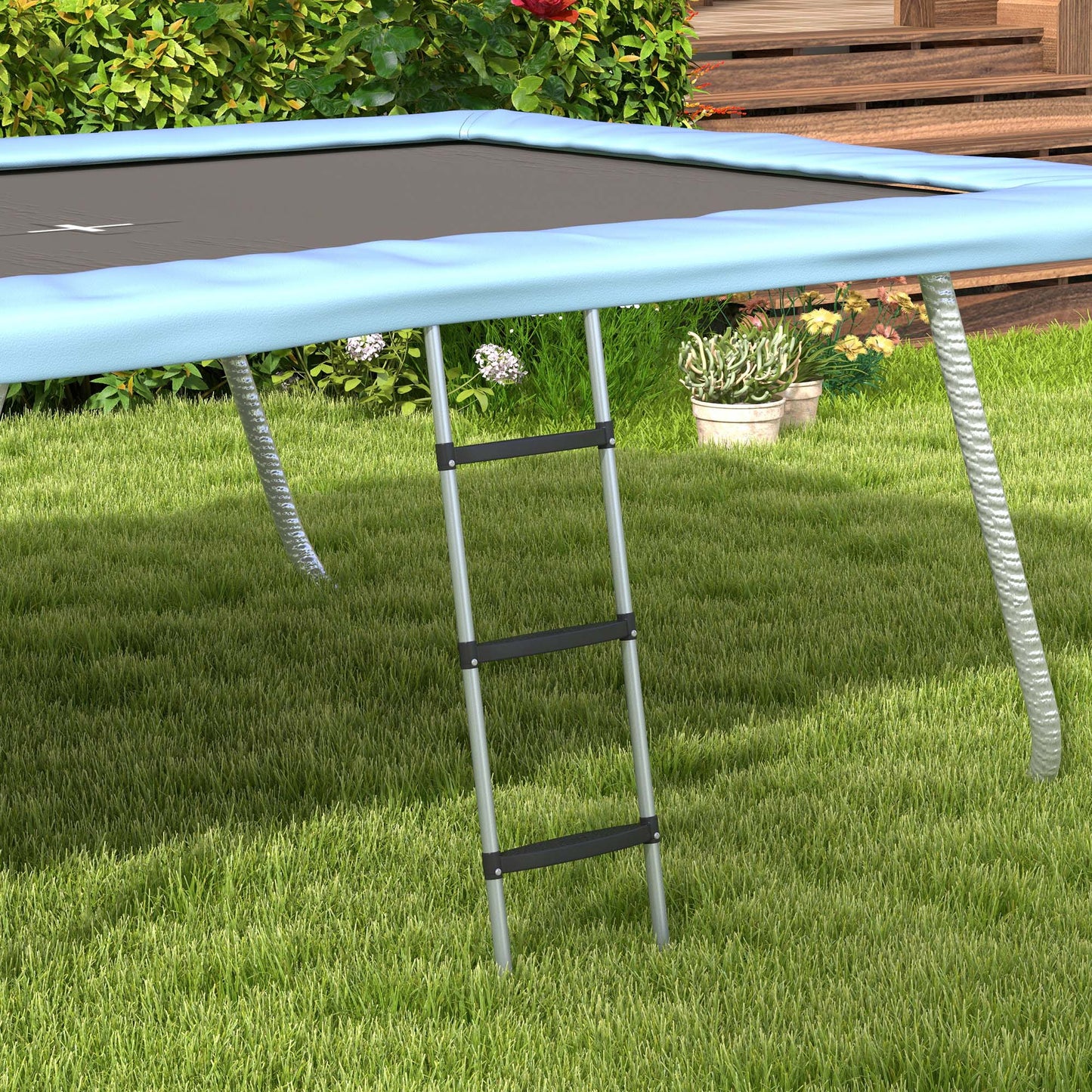 Galvanised Steel Trampoline Ladder