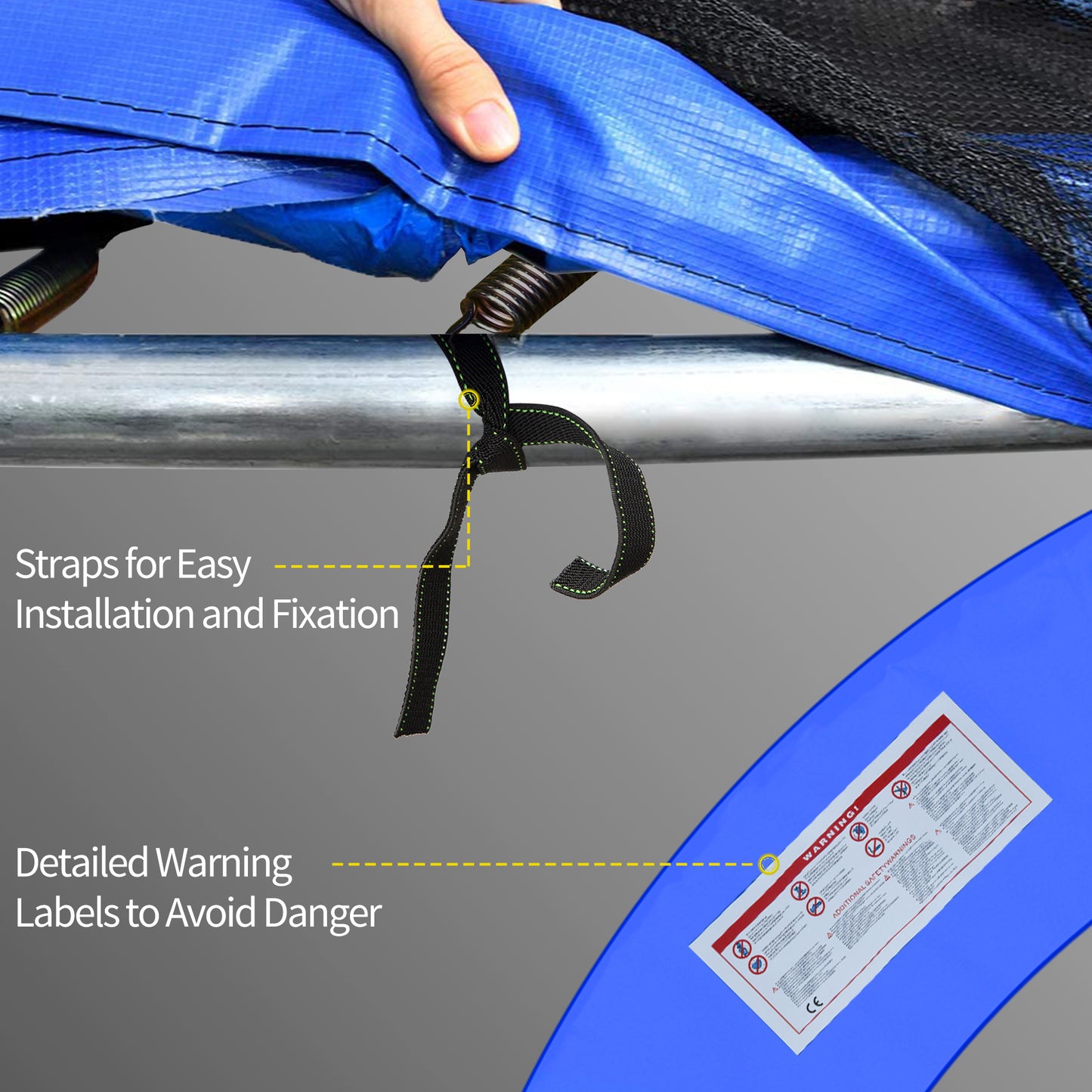 12ft Trampoline Pad, Φ366cm Trampoline Accessories Surround Pad