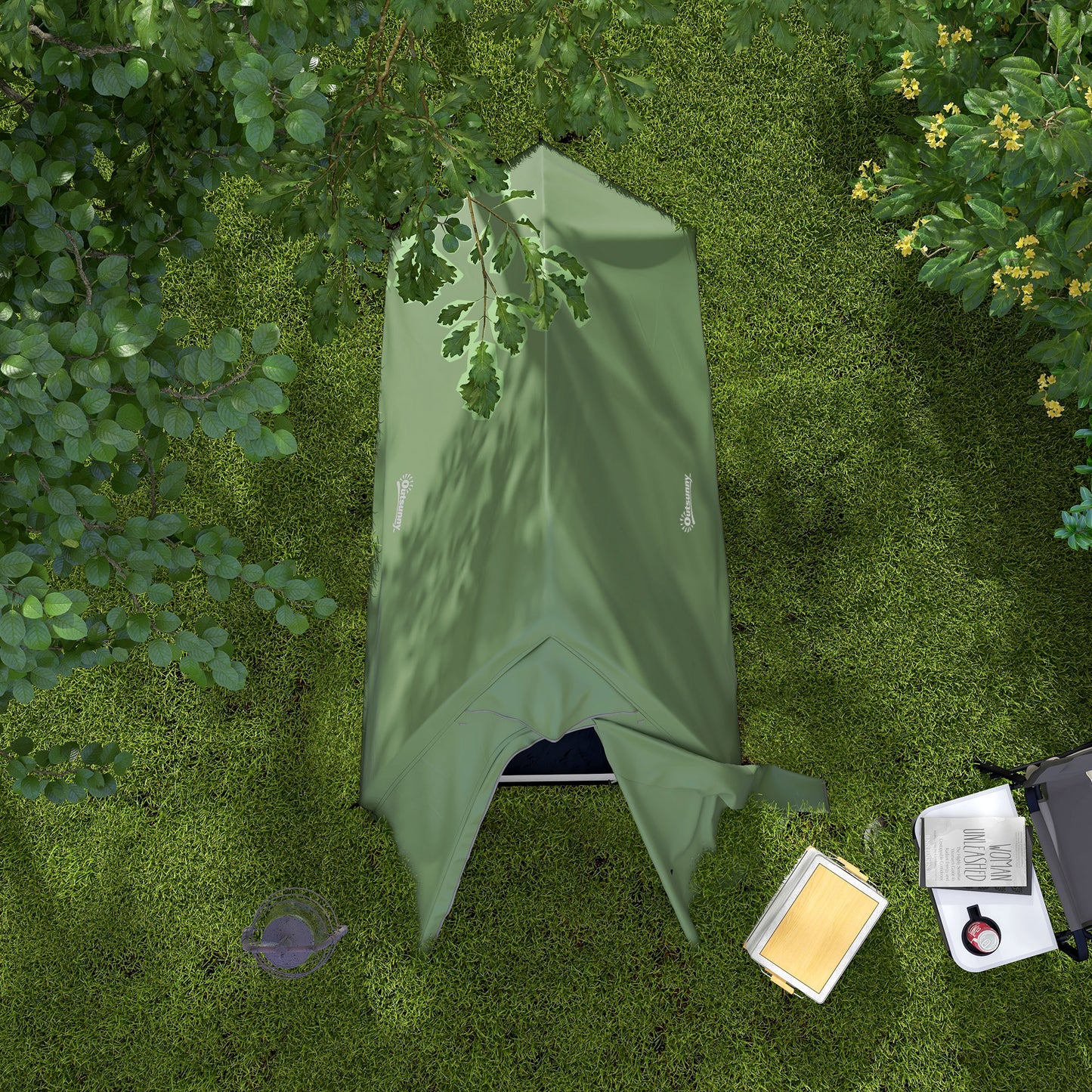 Double Layer Camping Tent, 1-2 Man Backpacking Tent with Carry Bag