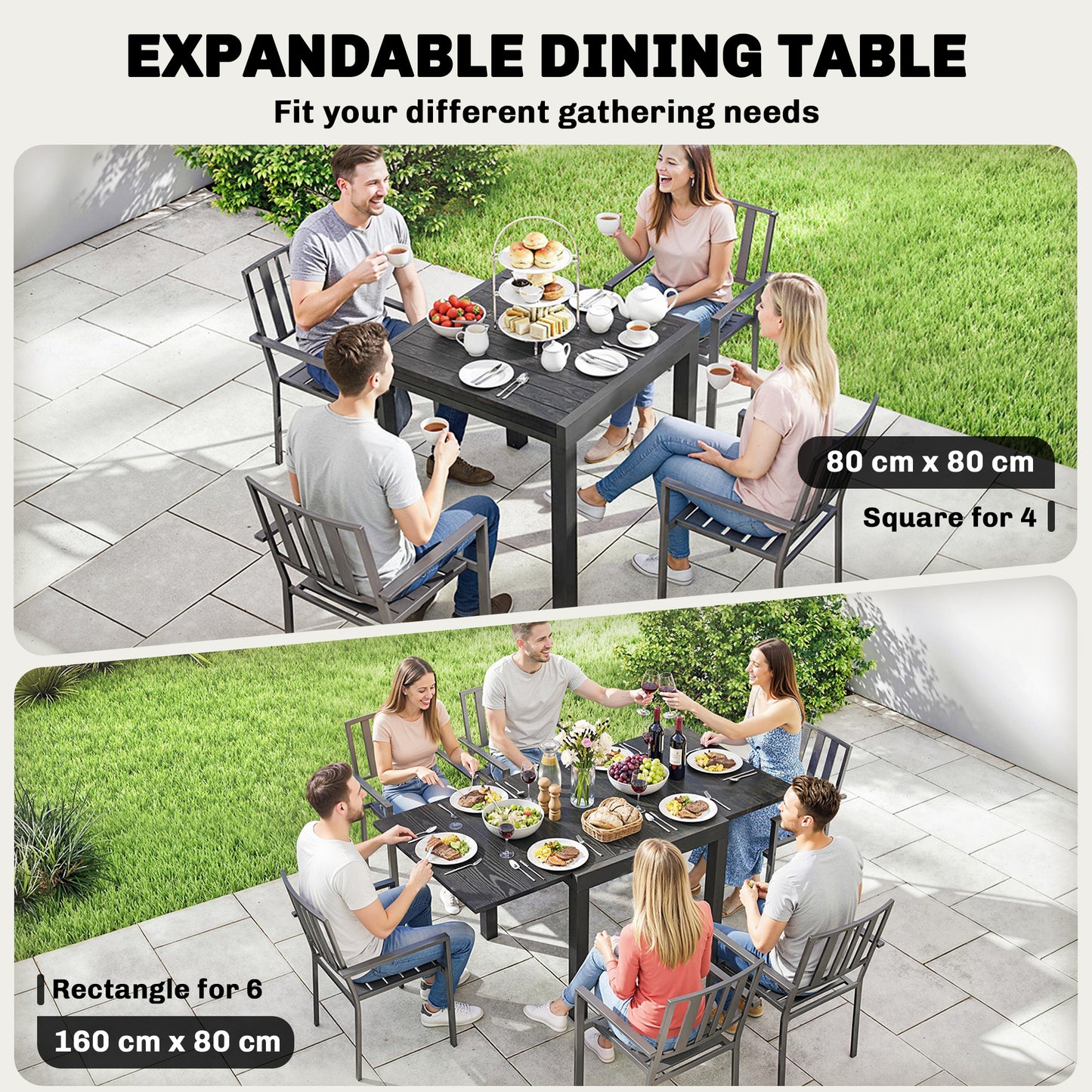 Extending Garden Table for 4-6