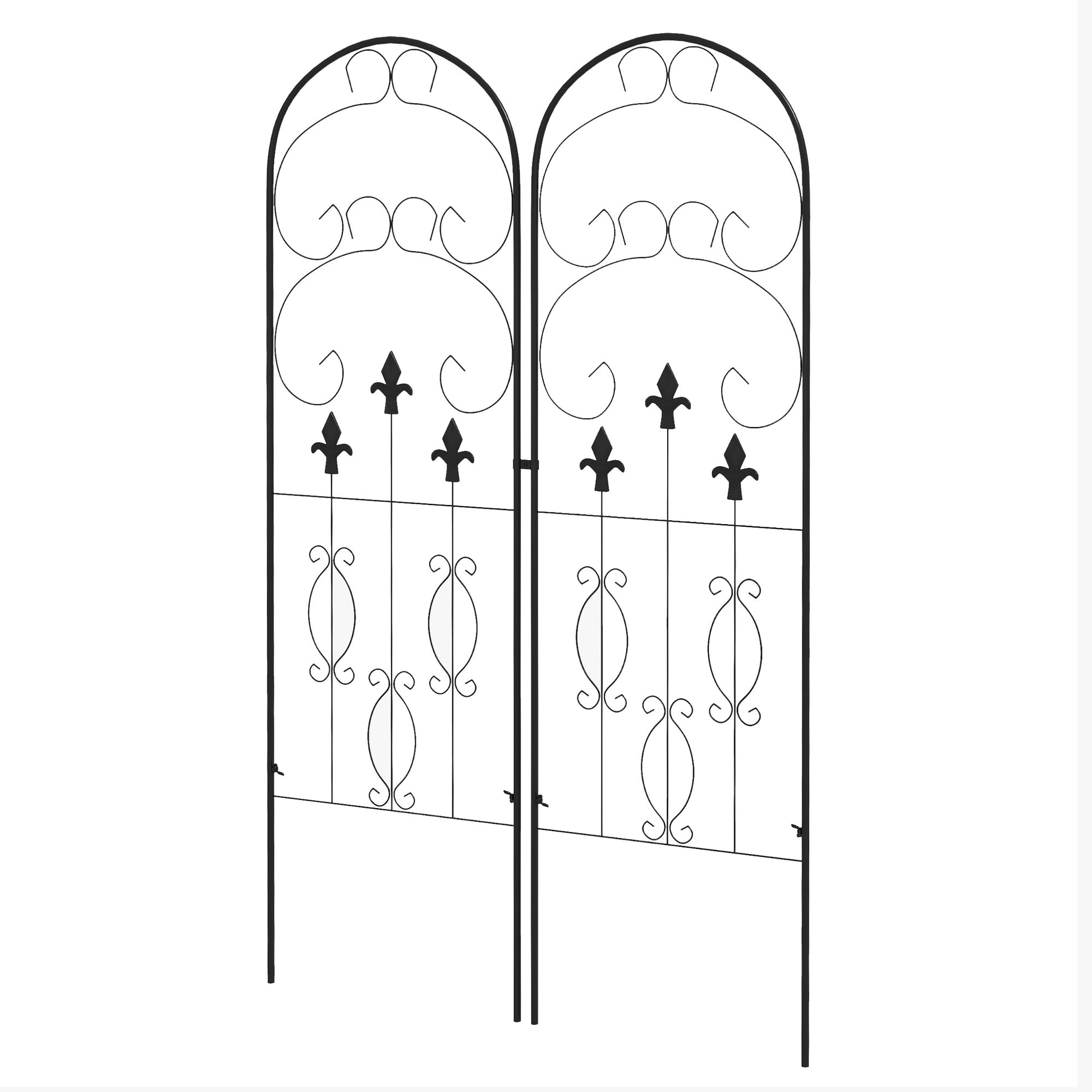 Metal Trellis Set of 2, Garden Trellis (1)