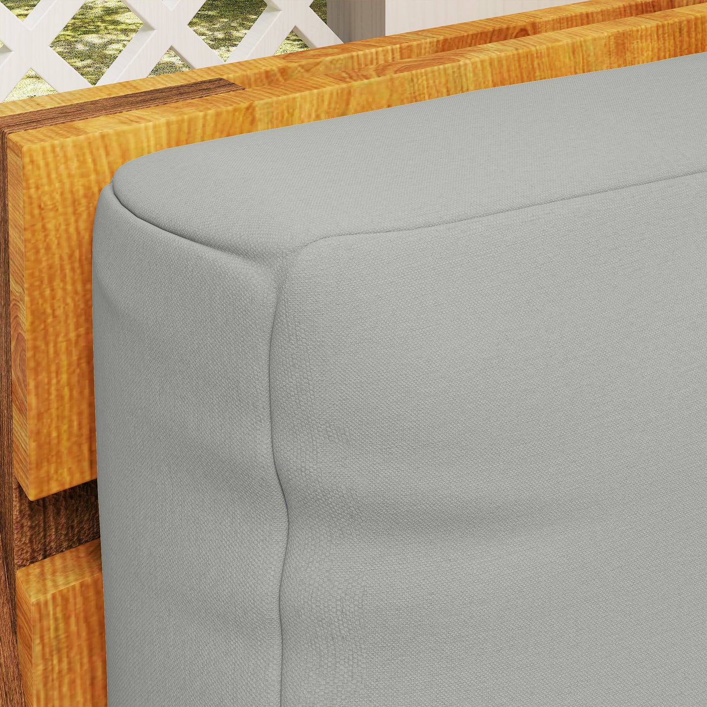 Two Piece Seat Pallet and Back Cushions