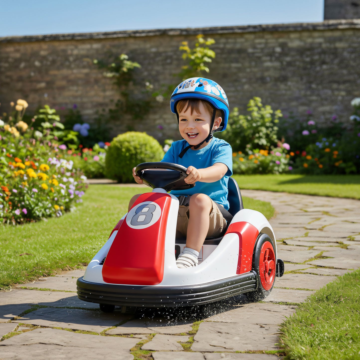 Kids Bumper Car with 360-Degree Rotation